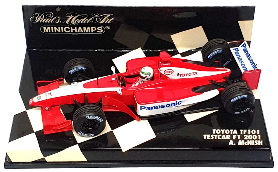 Minichamps escala 1/43 400 010225 - F1 Toyota TF101 2001 A. McNish - rojo Foto 4 de 4
