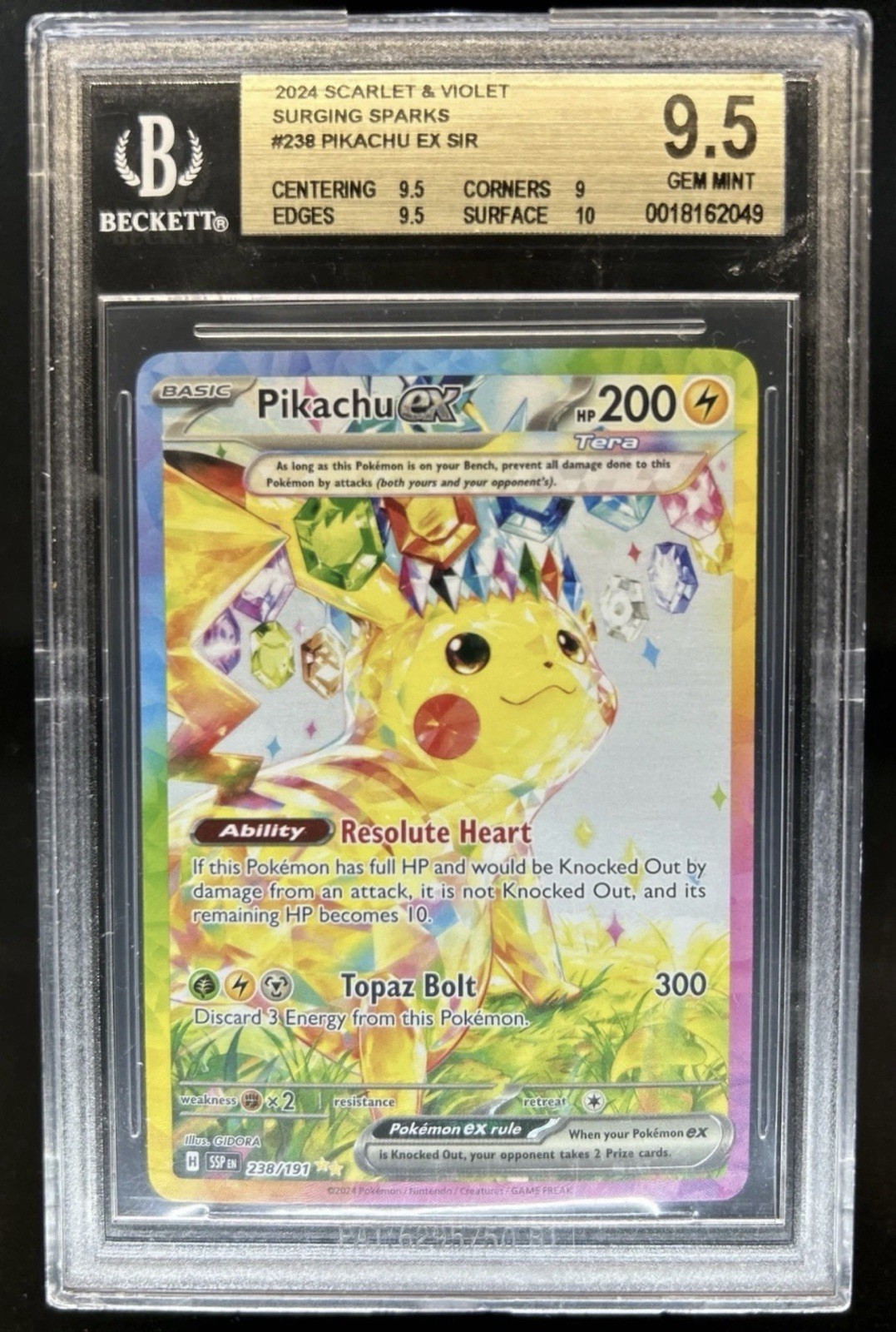 Pikachu ex 2024 Scarlet & Violet: Surging Sparks #238/191 Special Illustration Rare Price Guide - Sports Card Investor Pikachu ex 2024 Scarlet & Violet: Surging Sparks #238/191 Special Illustration Rare Price Guide - Sports Card Investor