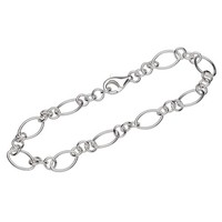Armband 925 Sterling Silber 21Cm Figaro Ankerkette Rund Herren Armkette Exquisit