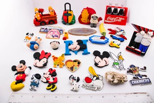VINTAGE DISNEY COKE WARNER BROTHERS MIXED REFRIGERATOR MAGNET LOT #1