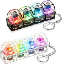 Keyboard Fidget Toys for Adults Keyboard Clicker with LED Light Keychain Fidget