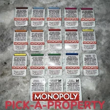 2025 MCDONALD’S MONOPOLY PIECES PICK A PROPERTY - COMPLETE YOUR SET - SHIPS FAST