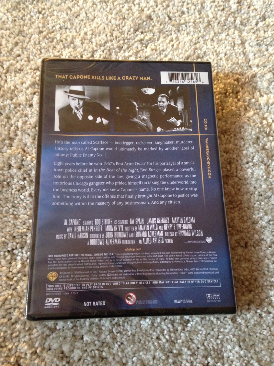 AL CAPONE ARCHIVE COLLECTION DVD NEW ROD STEIGER