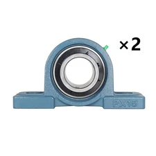 2Piece UCPX15-47 2-15/16" Medium Duty Solid Base Pillow Block Bearing Unit