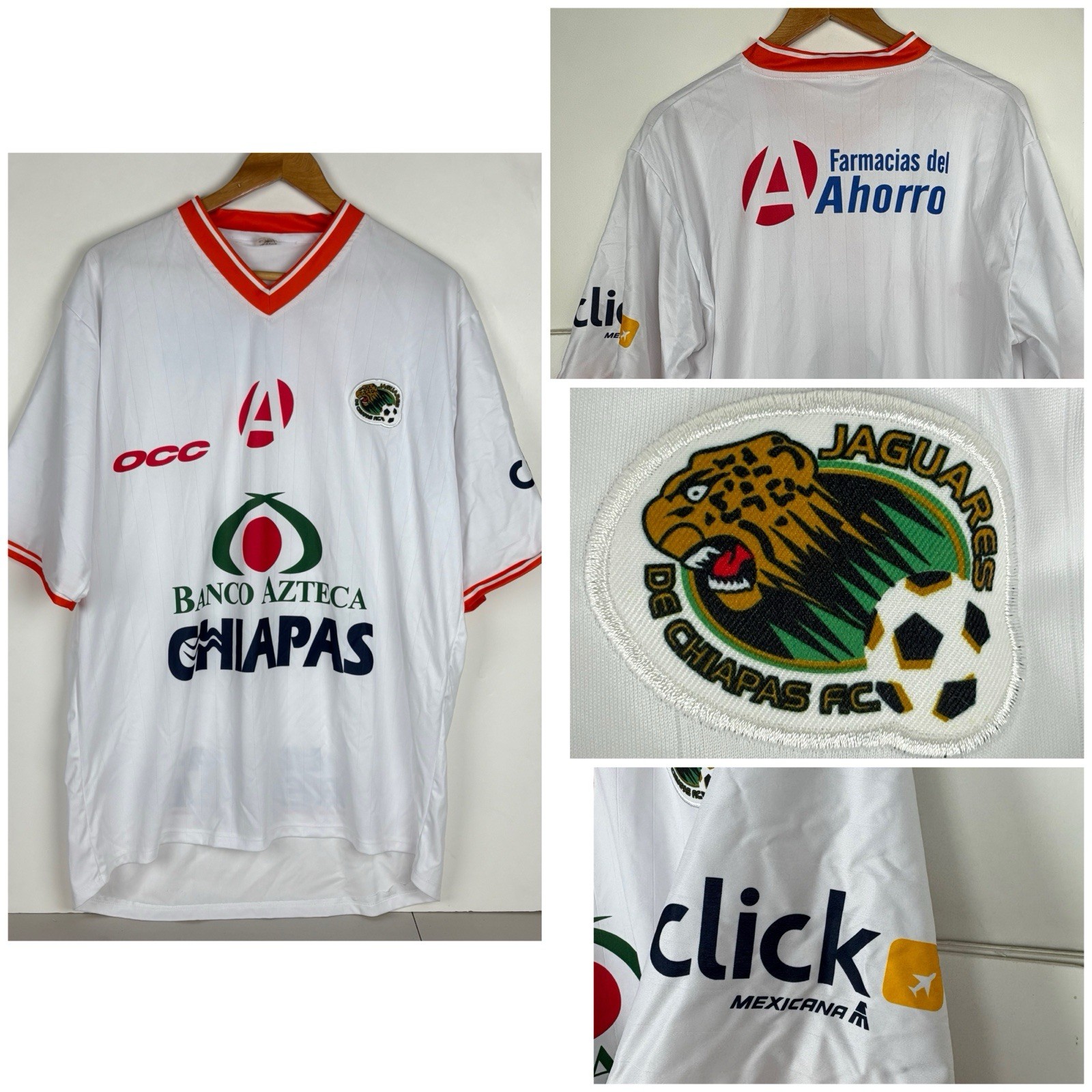 Jaguares de Chiapas Jersey 2008-2009 Liga Mexicana Soccer Jersey Size XXL