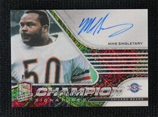 2021 Spectra Champion Signatures Meta Prizm 4/8 Mike Singletary Auto HOF 00em
