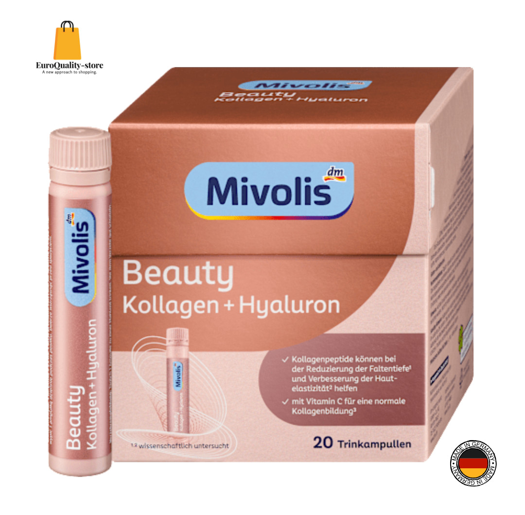 Anti-âge Mivolis Beauty Collagène & Hyaluron ampoules buvables contre la peau sèche