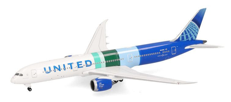 Boeing 787-9 Herpa United Airlines à l'échelle 1/500 en métal pour collectionneur