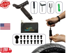 GRAND PITSTOP 20 Pcs Tubeless Tire Puncture Repair Kit with Mushroom Plug for Ty