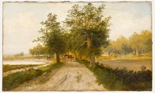 J. Biron - Dutch School Early 20th Century Oil, Horse and Cart