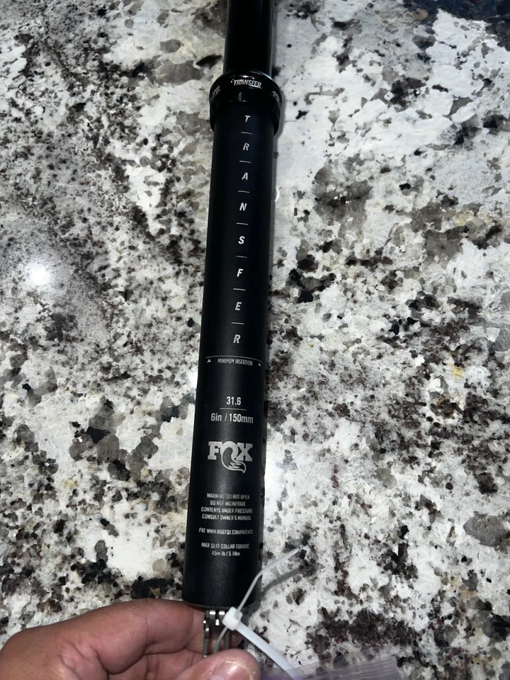 Tija cuentagotas Fox Transfer 150 mm 31,6 - solo poste cuentagotas sin palanca Foto 3 de 3