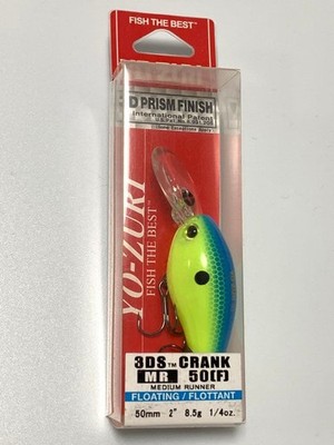 YO-ZURI 3DS CRANK MR 50(F) Blue Back Chart JDM Premium Bass Lure Japan Authentic