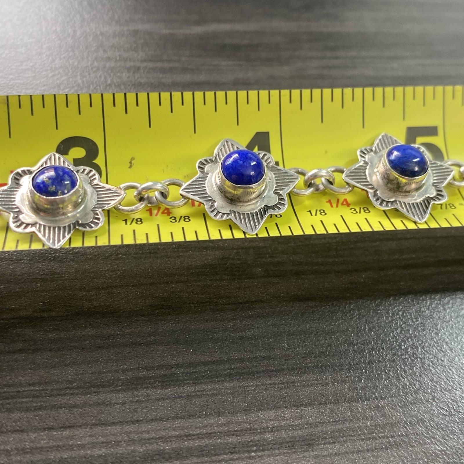 Mary Ellen Sterling Gemstone Toggle Bracelet - Na… - image 13