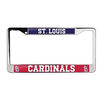 St. Louis Cardinals MLB 3D Polyurethane Chrome License Plate Frame for Car-Truck