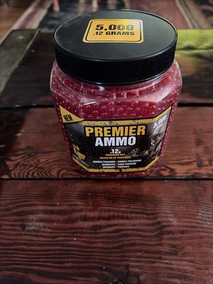 Game Face Airsoft Premier Ammo Red Plastic BBs 0.12g 5,000 Count ASP512