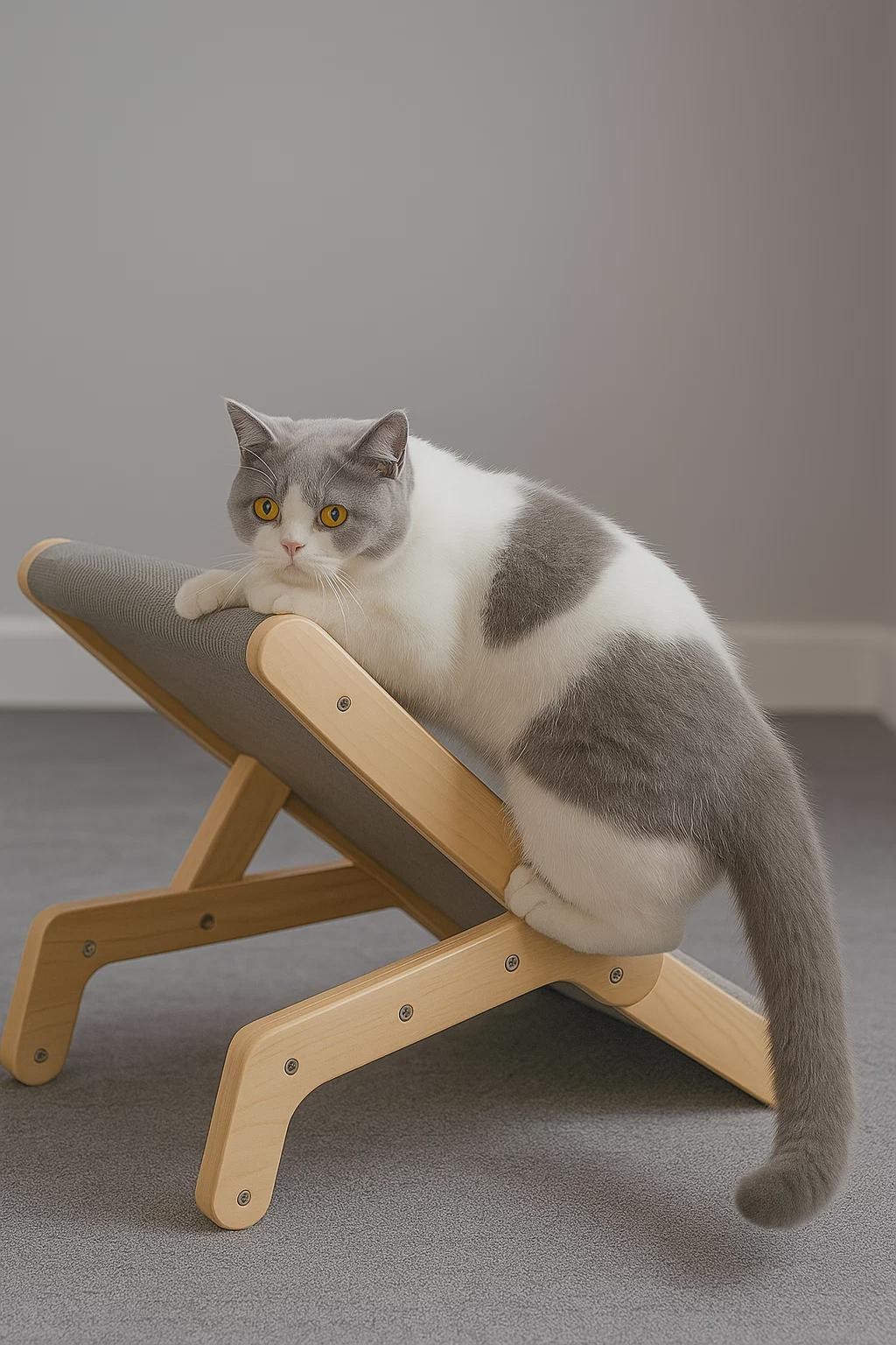 Canapé griffoir multifonction pour chat et grand chaton d'appartement