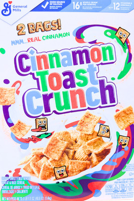 General Mills Cinnamon Toast Crunch Cereal 2x24.75 Ounce Bags EXP 08/2026