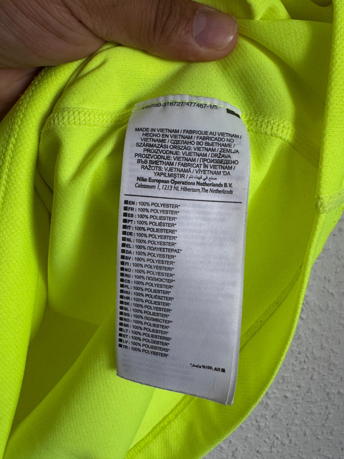 Nike Miler Dri-FIT Short Sleeve Running Top - Volt/Neon Yellow image 5