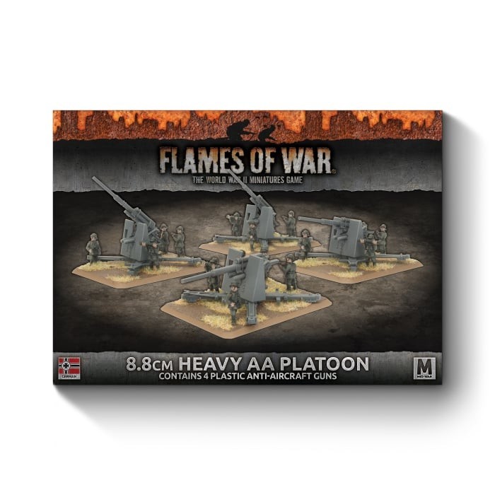 8.8cm Heavy AA Platoon - German - Brand New - Flames of War