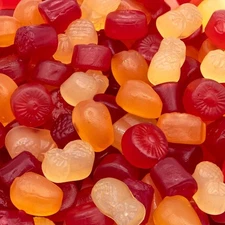 Tropical Fruit Jelly Candy Mix 1-Pound Bag | Vegan Gummies with Real Fruit Puree