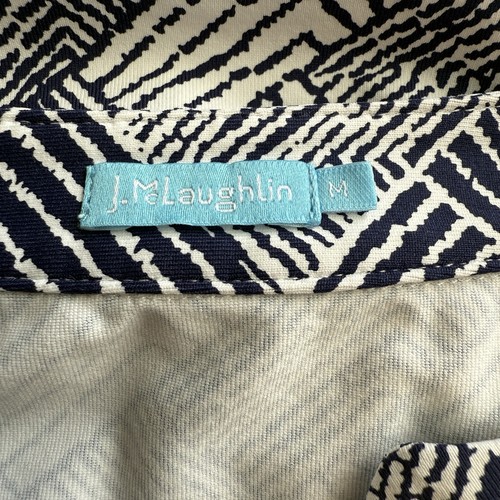 J. McLaughlin Lola Catalina Knit Dress Women’s Size M Knee Length V-Neck Classic - Picture 6 of 7