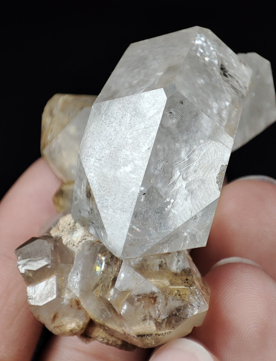 85-gm Gwindel Quartz Crystal Specimen with Sagenite Var