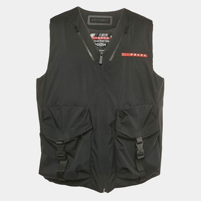 Prada Sport Black Light Technical Fabric Vest L | eBay