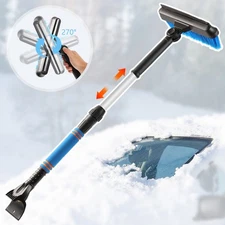 Car Ice Scraper Snow Windscreen Winter Brush With Extendable Foam Handle Tool X1