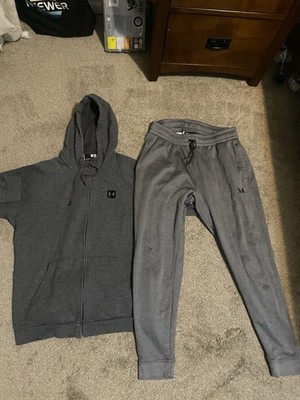 Under Armour Grey Men s Track Suit Size Large GREAT CONDITION