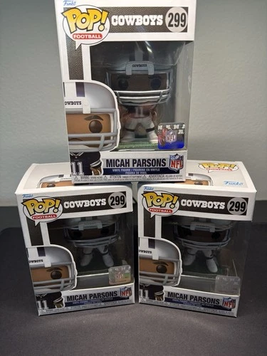 Funko POP: NFL Micah Parsons Dallas Cowboys #299 - Lot of 3