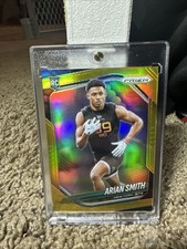 2025 Panini Prizm - Arian Smith: TRUE GOLD PRIZM ROOKIE /10 - Jets