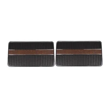 Door Panels Direct Replacement Black Front Pair F-100/Ranger 1969