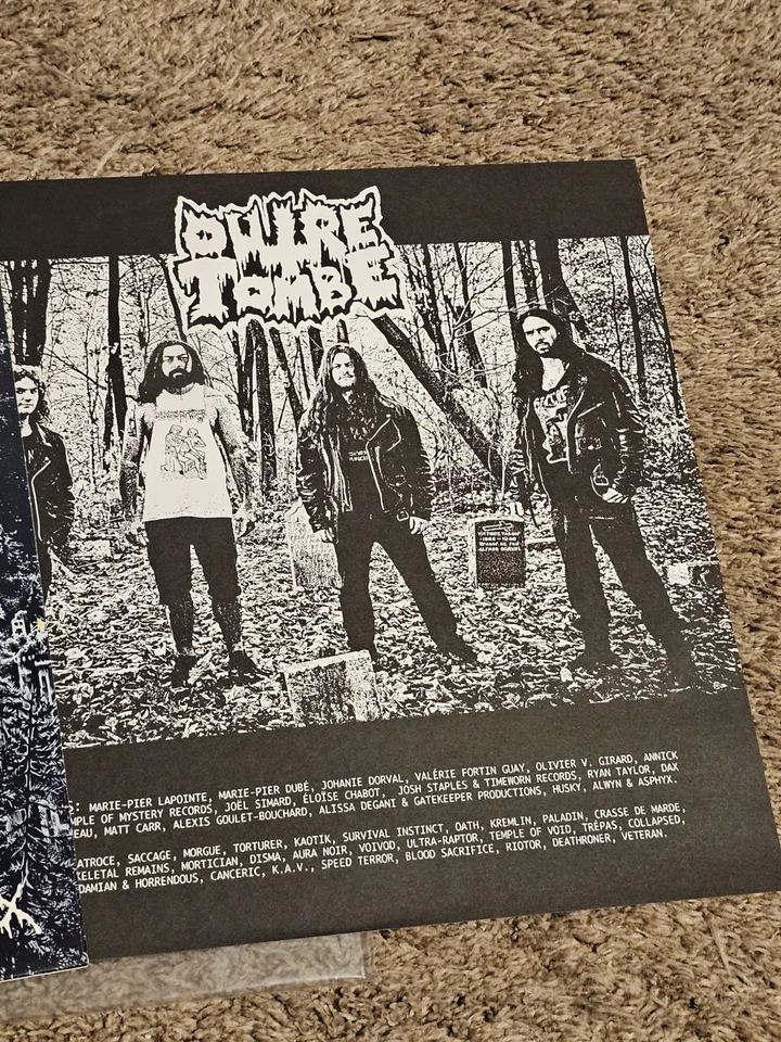 Outre-Tombe - Necrovortex Black Vinyl LP 2018 Death Metal AUTOPSY DISMEMBER Foto 4 de 4