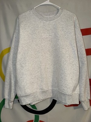 Wilo Wellness Sweatshirt Womens Medium Gray Pullover Crewneck Lounge