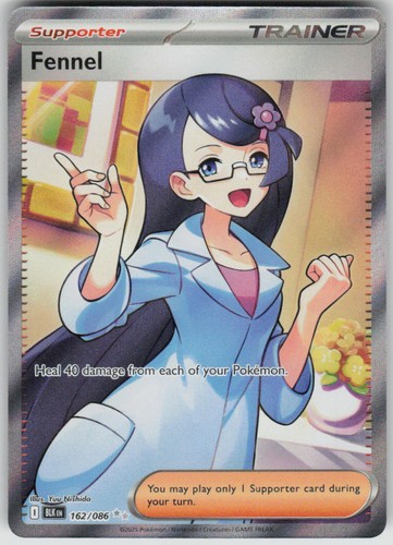 Fennel 162/086 Scarlet & Violet - Black Bolt Ultra Rare Full Art Trainer