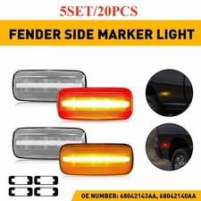 4-40 For 2010 2011 2012-2018 Dodge Ram 2500 3500 Amber Red Led Side Marker Light