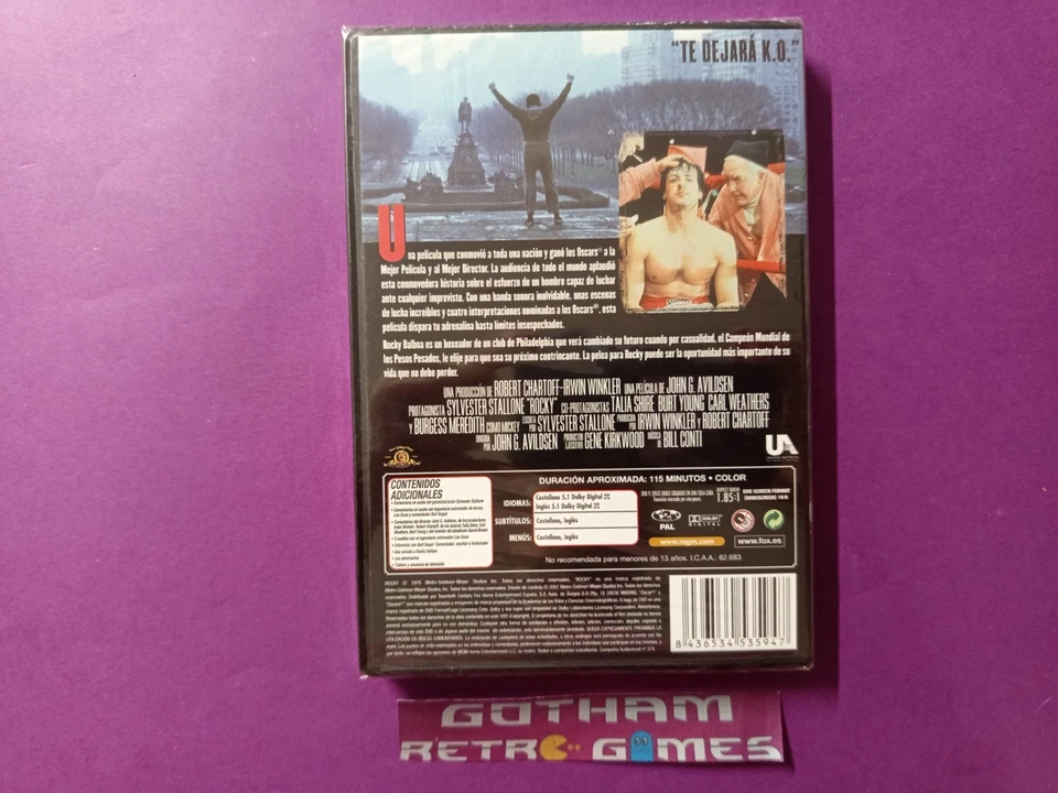 Rocky I-II-III-IV Coleccion de Rocky en DVD nueva precintada - Imagen 3 de 4