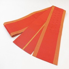 Kimono japonais Obi « demi-largeur OBI » soie/orange/vintage/longueur : 354 c...