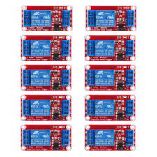 10PCS 12V DC 1-Channel Relay Module Board with Optocoupler High/Low LevelSupport