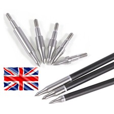 12PK Archery Arrowheads 75-300 Grain Field Points Arrow Steel Tips Shoot Target