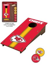 Desktop Cornhole - N2186 - Kansas City Chiefs - MDF Wood