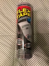 Flex Tape, 12 in x 10 ft, Gray, Original Thick Flexible Rubberized Waterproof