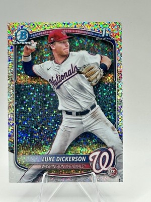2025 1st Bowman /299 Luke Dickerson * Sparkle * Refractor 001/299 1st On Print