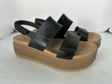 Reef Women's Water Vista Higher Sandals, Black/Tan 10 W