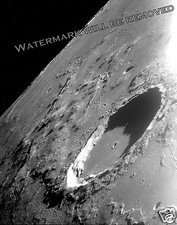 Photograph of NASA Space Moon's Impact Crater Marius Apollo 12 Mission 8x10