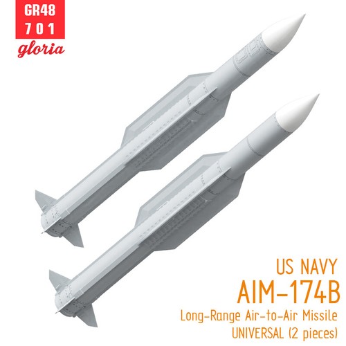 ETmodel GR48701 1:48 US NAVY AIM-174B Long-Range Air-to-Air Missile (2 pieces) - Picture 3 of 3