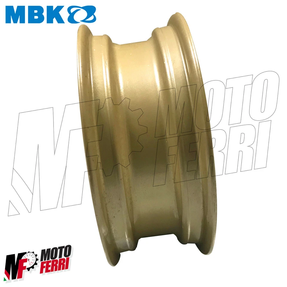 MF2976 - CERCHIO ANTERIORE GRIMECA ORO ATTACCO DISCO 3 FORI MBK BOOSTER R SPIRIT - Immagine 3 di 4