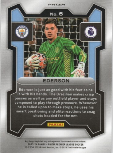 2023-24 Panini Prizm English Premier League Breakaway Prizms #6 Ederson - Bild 2 von 2