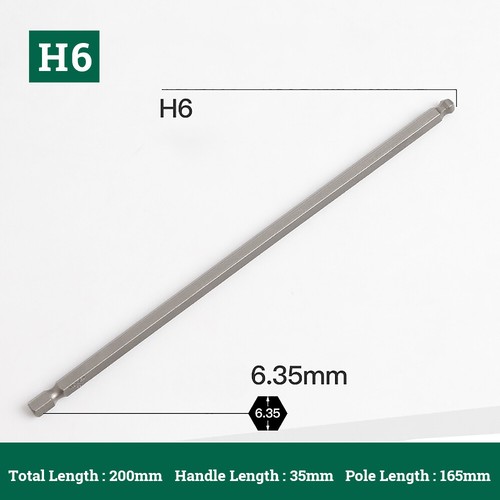 5 pcs 1/4" Ball End Hexagon Head Long Magnetic Screwdriver Drill Bits Hex Shank - Picture 30 of 39