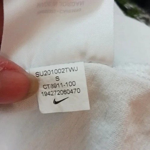 Nike Sport Sin Mangas Azul Claro Camiseta sin Mangas Multicolor Rayas Ejercicio Deporte Top S - Imagen 8 de 8